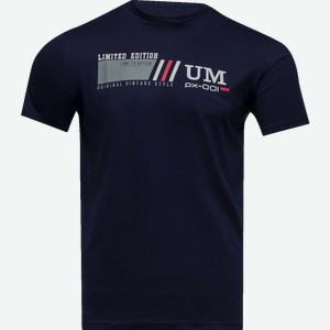 Футболка Uno мужская темно-синяя 2110203006 р.m-xxxl в ассортименте
