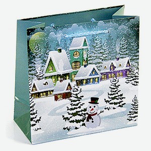 Сумка бумажная Grand Gift полусредняя, 17х17х8 см в ассортименте