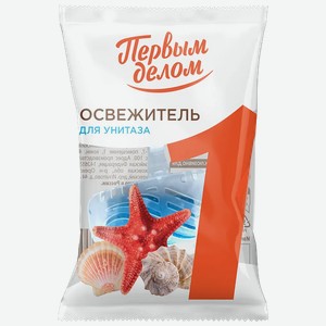 Освежитель  Первым делом  для унитаза Море, 30 г