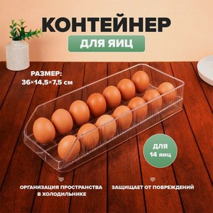 Контейнер для яиц  Easter PET 