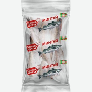 Минтай Красная Цена тушка потрошеная без головы