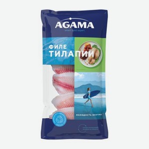 Тилапия Agama филе без кожи замороженное 400г 400 г