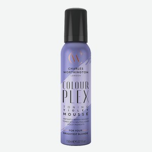 CHARLES WORTHINGTON Мусс для волос Борьба с нежелательными оттенками Colour Plex Toning Violet Mousse, 150 мл