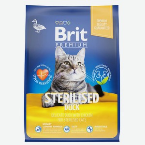 Brit Premium Cat Duck & Chicken. Сухой корм с уткой и курице