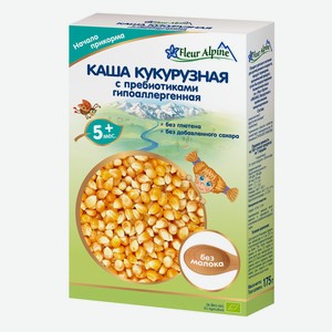 Каша Fleur Alpine без молока кукурузная с пребиотиками с 5 м