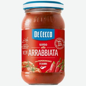 Соус томатный De Cecco Арраббьята Sugo Alla Arrabbiata с острым перцем чили, 200г, 200 г