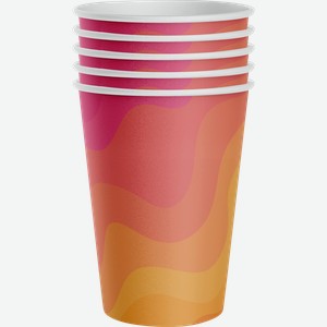 Стаканчики бумажные CITY HOME TRADE Пикник Яркий 250мл, Арт. CUP250, 6шт