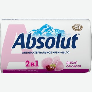 Туалетное мыло ABSOLUT Cream Дикая орхидея антибактериальное, 90г