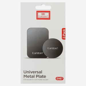 Пластинки Earldom ET-EH87 металлические для магнитного держателя в чехол черные, 2 шт