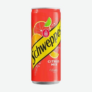 Напиток сильногазированный безалкогольный, Schweppes, 0,33 л, в ассортименте