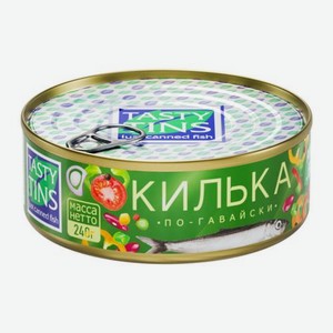 Килька Tasty Tins по-гавайски в томатном соусе с овощами 240г 240 г