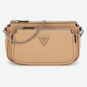 GUESS Сумка кросс-боди Noelle II Double Pouch Crossbody Bag, Цвет: бежевый