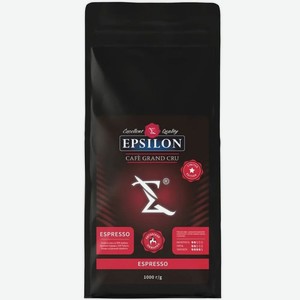 Кофе в зёрнах Epsilon Espresso жареный, 1кг, 1 кг