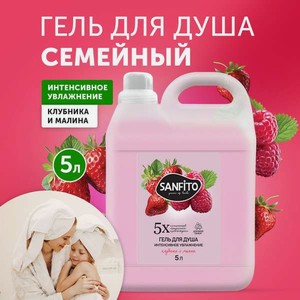 Гель Sanfito Клубника и малина 5000 мл 1 шт.