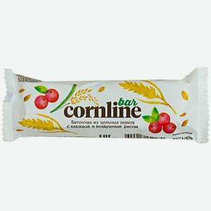 Злаковый батончик Cornline с клюквой и воздушным рисом, 30 г