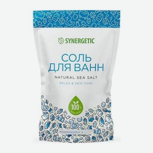 Морская соль для ванн Бархатистая кожа Synergetic 1кг 1 кг