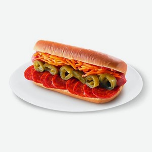 Хот-дог Чили с куриной сосиской на пшеничной булочке 230 г