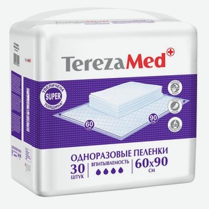 TerezaMed Super Пеленки одноразовые 60 см х 90 см 30 шт
