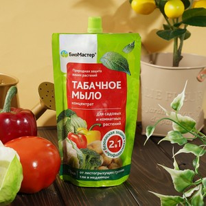 Средство для защиты садовых и комнатных растений  Табачное мыло , БиоМастер, 350 мл