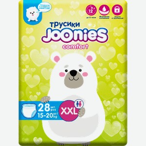 Подгузники-трусики Joonies Comfort р.xxl 15-20 кг 28шт 950 г
