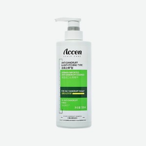 ACCEN Шампунь для волос против перхоти и зуда, 500 мл