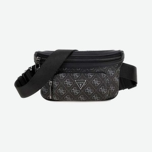 GUESS Поясная сумка Milano Smart Compact Bum Bag, Цвет: Черный, коричневый