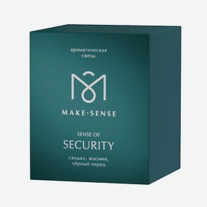 MAKE SENSE Ароматическая свеча сандал, жасмин и чёрный перец, 140 г