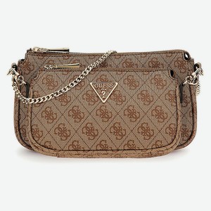 GUESS Сумка кросс-боди Noelle II Mini Double Pouch Crossbody Bag, Цвет: Коричневый