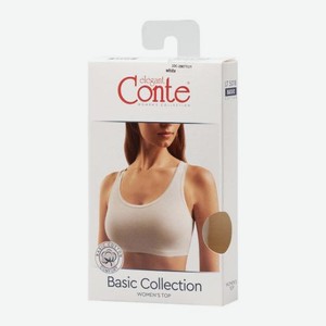 Короткий топ женский на широких лямках чёрный р.xs-xl Conte в ассортименте 45 г