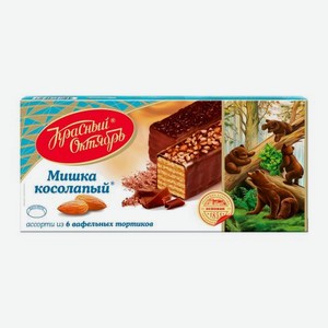 Вафельный торт Мишка косолапый Красный октябрь 220/250г 220 г