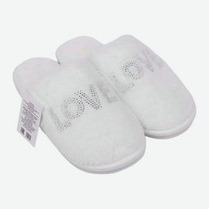 Женские закрытые тапочки белые р.38-39 Love 960 г