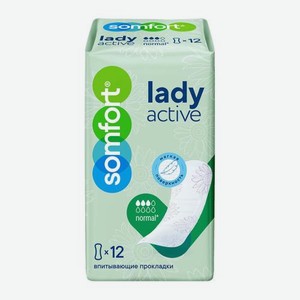 Прокладки Lady Active Normal Somfort 12шт 196 г