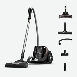 TEFAL Пылесос с контейнером X-Trem Cyclonic Effitec TW7C89EA, 500 Вт, 2,5 л, безмешковый, ручка для переноски