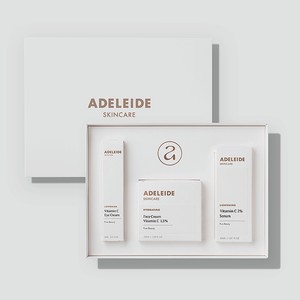 ADELEIDE Подарочный набор для ухода за кожей лица с витамином С, 410 мл