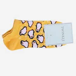 Носки женские, модель: PENGUIN, цвет: горчичный