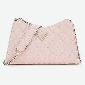 GUESS Сумка на плечо Giully Top Zip Shoulder Bag, Цвет: светло-розовый