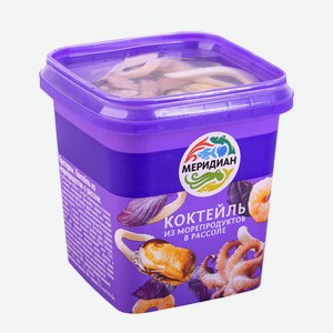 Коктейль из морепродуктов в рассоле Меридиан 270г