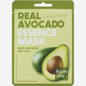 Маска для лица Farmstay Real Avocado Essence Mask с авокадо тканевая, 1шт.