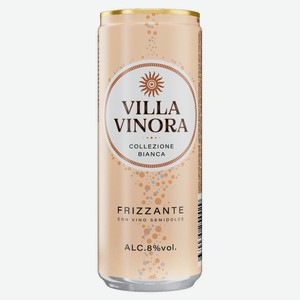 Напиток спиртной газированный Villa Vinora Frezzate белый полусладкий, 330 мл