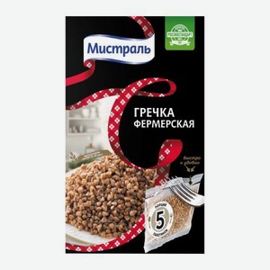 Гречка фермерская ядрица в варочных пакетах Мистраль 400г 400 г