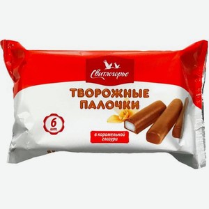Творожные палочки Свитлогорье ванильные в карамельной глазури 23% 180г 180 г