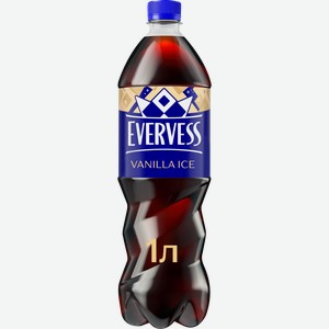 Напиток EVERVESS Cola Vanilla Ice Ванильное мороженое сильногазированный, без сахара, 1л
