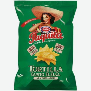 Чипсы Pata из тортильи со вкусом барбекю, 200г