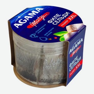 Сельдь атлантическая филе-кусочки в масле Агама 250г 250 г