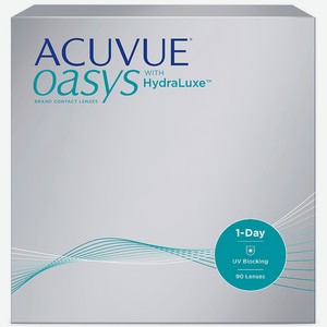 ACUVUE Однодневные контактные линзы ACUVUE OASYS 1-DAY with HydraLuxe 90 шт., 14,3 / 8.5 / -5.50