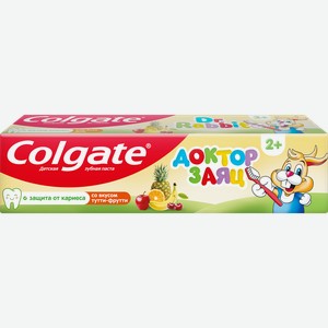 Зубная паста COLGATE Доктор Заяц со вкусом тутти-фрутти, 50мл