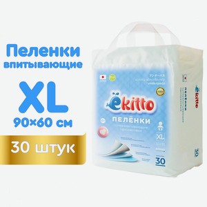 Пелёнки одноразовые Ekitto Comfort 60х90 см 1 упак. 30 шт.