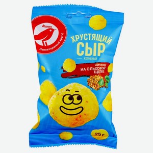 Сыр хрустящий Ашан Красная Птица со вкусом копченостей