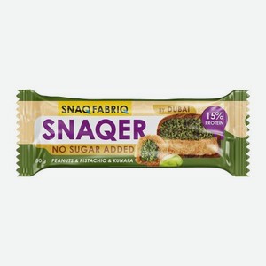 Протеиновый батончик с арахисом, фисташковой пастой и хрустящим тестом Snaq Fabriq 45г 45 г