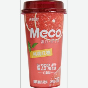 Вода Напиток фруктовый чай со вкусом грейпфрута MECO 0.4л.